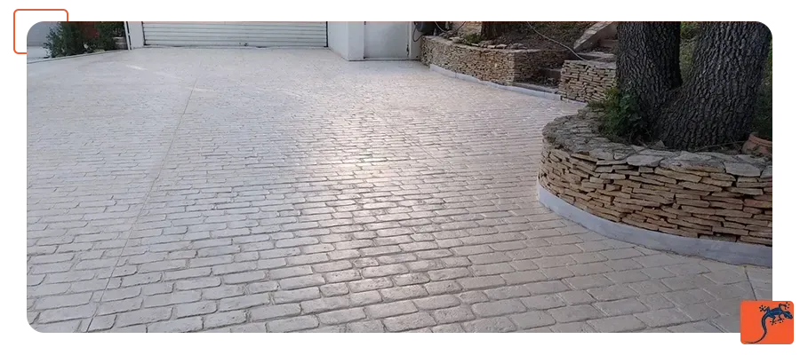 Réalisation de pavage décoratif