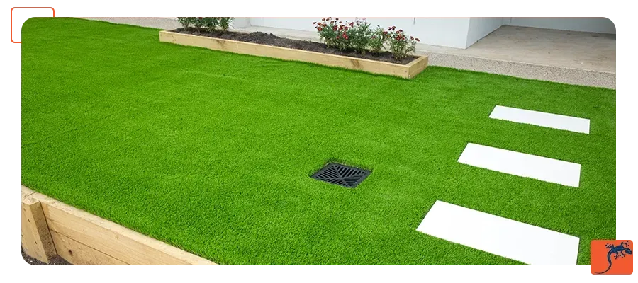 Pose gazon synthétique sur pelouse